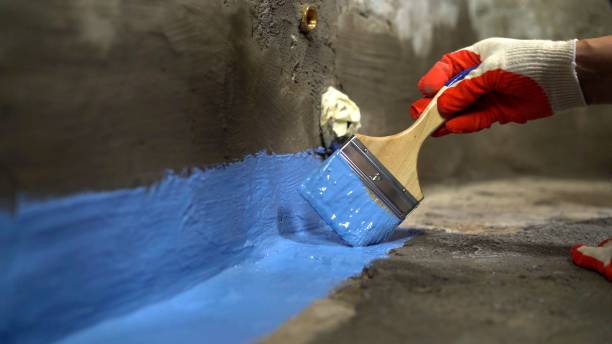 Commercial Waterproofing project at a Blanford, IN business property by SJ Waterproofing Pros